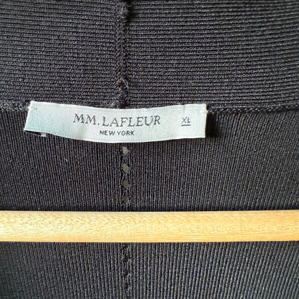 MM LAFLEUR Woolf Jardigan Jacket Cardigan Sweater Black Minimalist Luxury XL - Picture 3 of 5